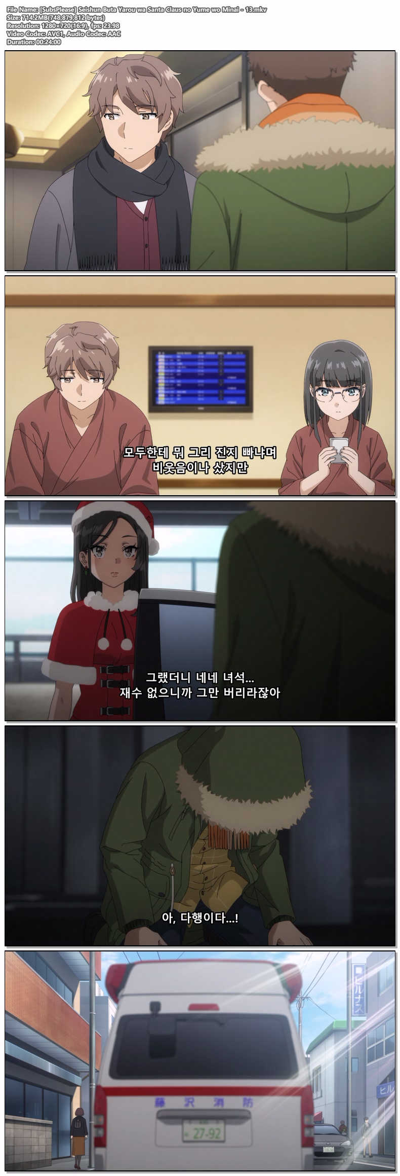 [SubsPlease] 청춘 돼지는 산타클로스의 꿈을 꾸지 않는다 13화 END