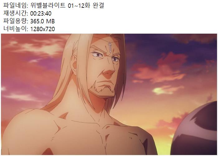 위벨블라이트 12부작 720 자체자막