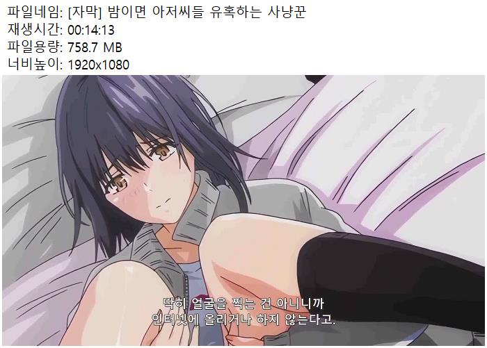[자막] 밤이면 아저씨들 유혹하는 사냥꾼