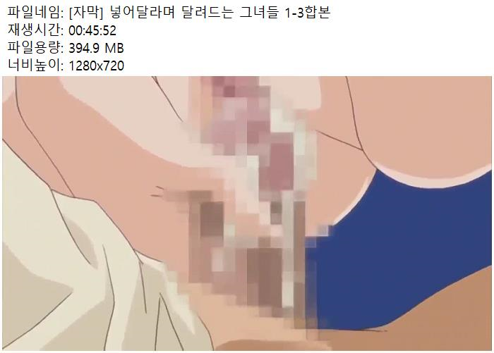 [자막] 넣어달라며 달려드는 그녀들 1-3합본