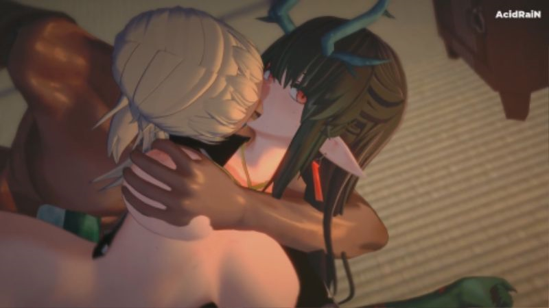 [3D 추천] NTR - 인간들에게 돌아가며 따이는 드래곤 여성