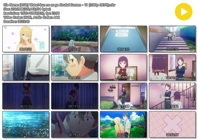 와타리군의 XX가 붕괴 작전 11화 (2025) - Watari-kun no xx ga Houkai