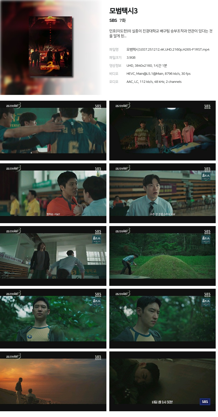 [SBS] 모범택시3.E07.251212.4K.UHD.2160p.H265-F1RST