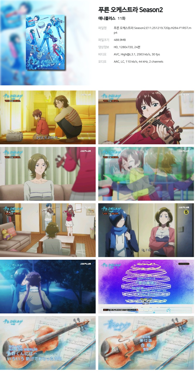 [애니플러스] 푸른 오케스트라 Season2.E11.251219.720p.H264-F1RST
