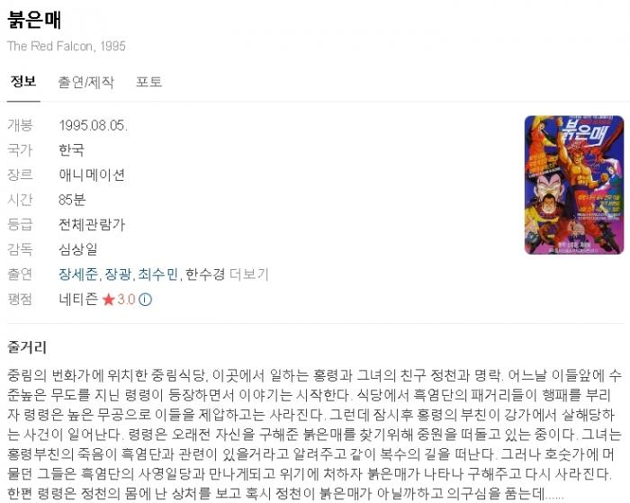 [애니] 붉은 매 [극장판] -모험 능력 액션-
