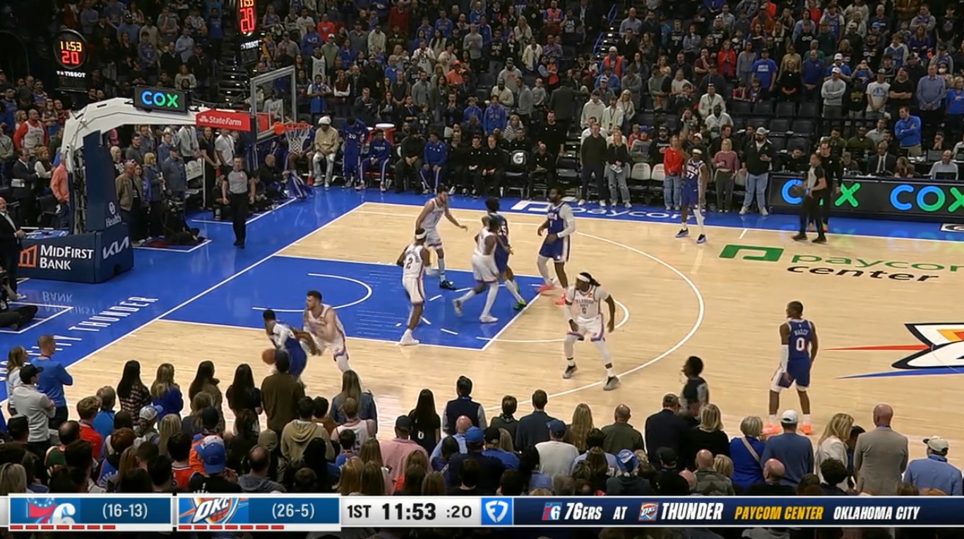 [NBA] 오클라호마 vs 필라델피아 251229