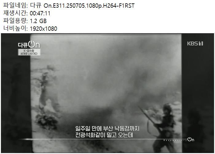 다큐 On.E311.250705.1080p.H264-F1RST