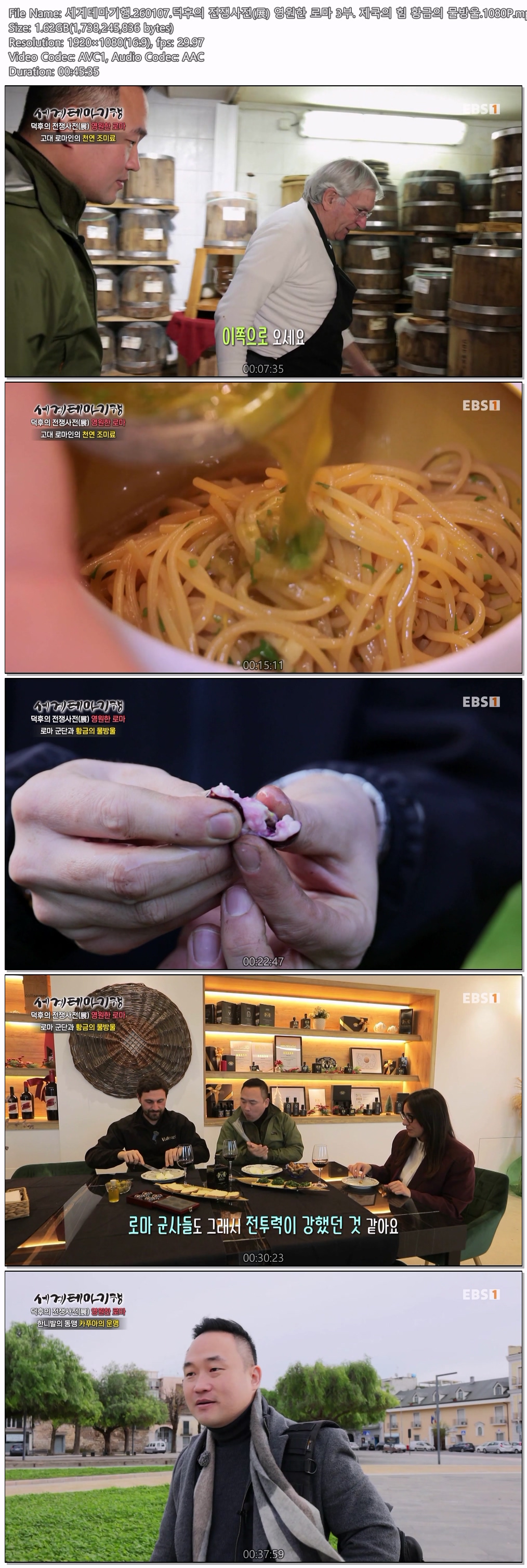 세계테마기행.260107.덕후의 전쟁사전(展) 영원한 로마 3부.1080P