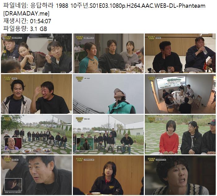 응답하라 1988 10주년.S01E03.1080p.H264.AAC.WEB-DL-Phanteam [DRAMADAY.me]