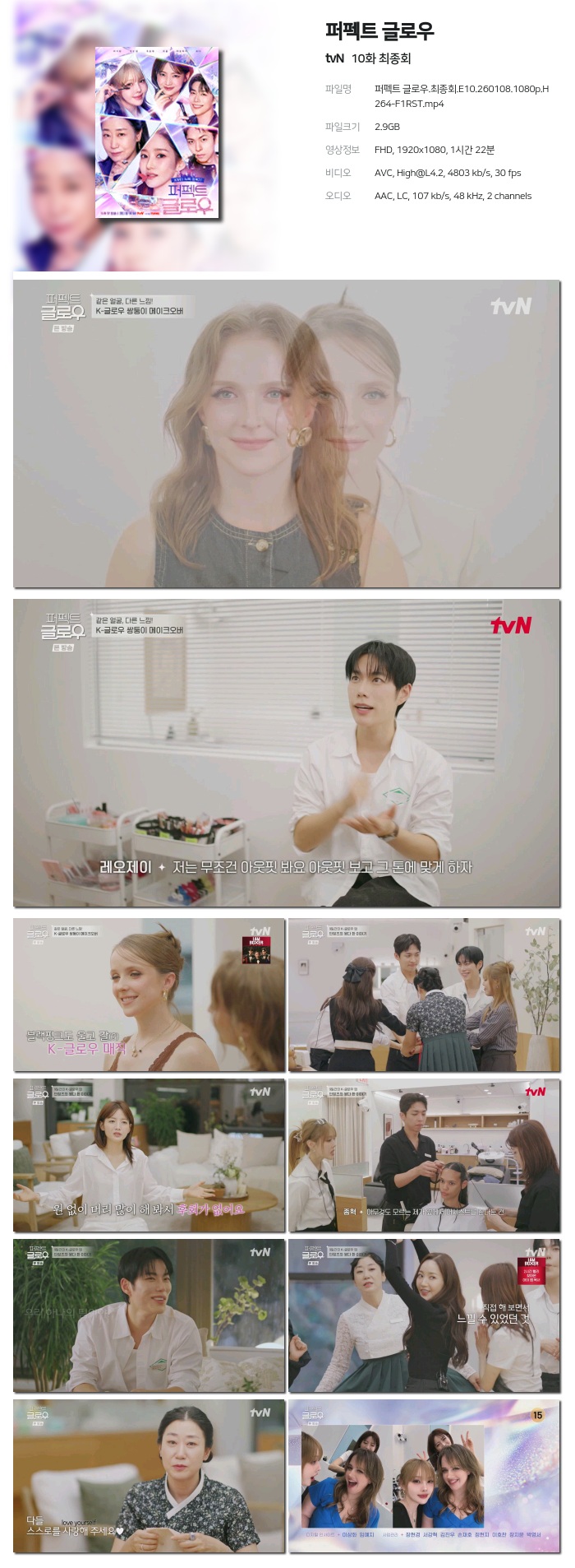 [tvN] 퍼펙트 글로우.E10.260108.1080p.H264-F1RST 최종회