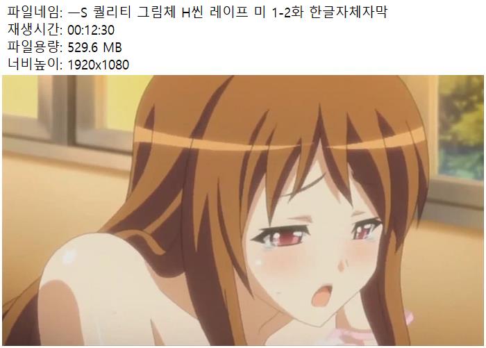 19애니 레이프 미 1-2화 한글자체자막