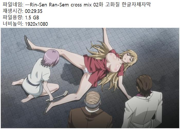 19애니 Rin-Sen Ran-Sem cross mix 02화 고화질 한글자체자막