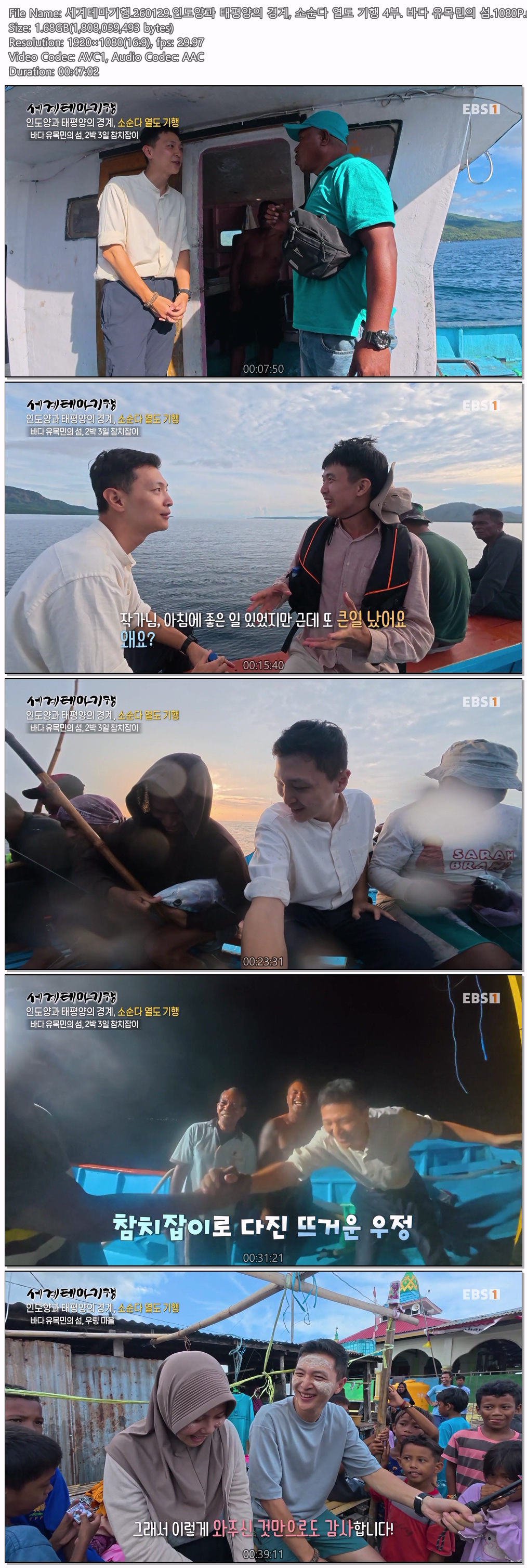 세계테마기행.260129.인도양과 태평양의 경계, 소순다 열도 기행 4부.1080P