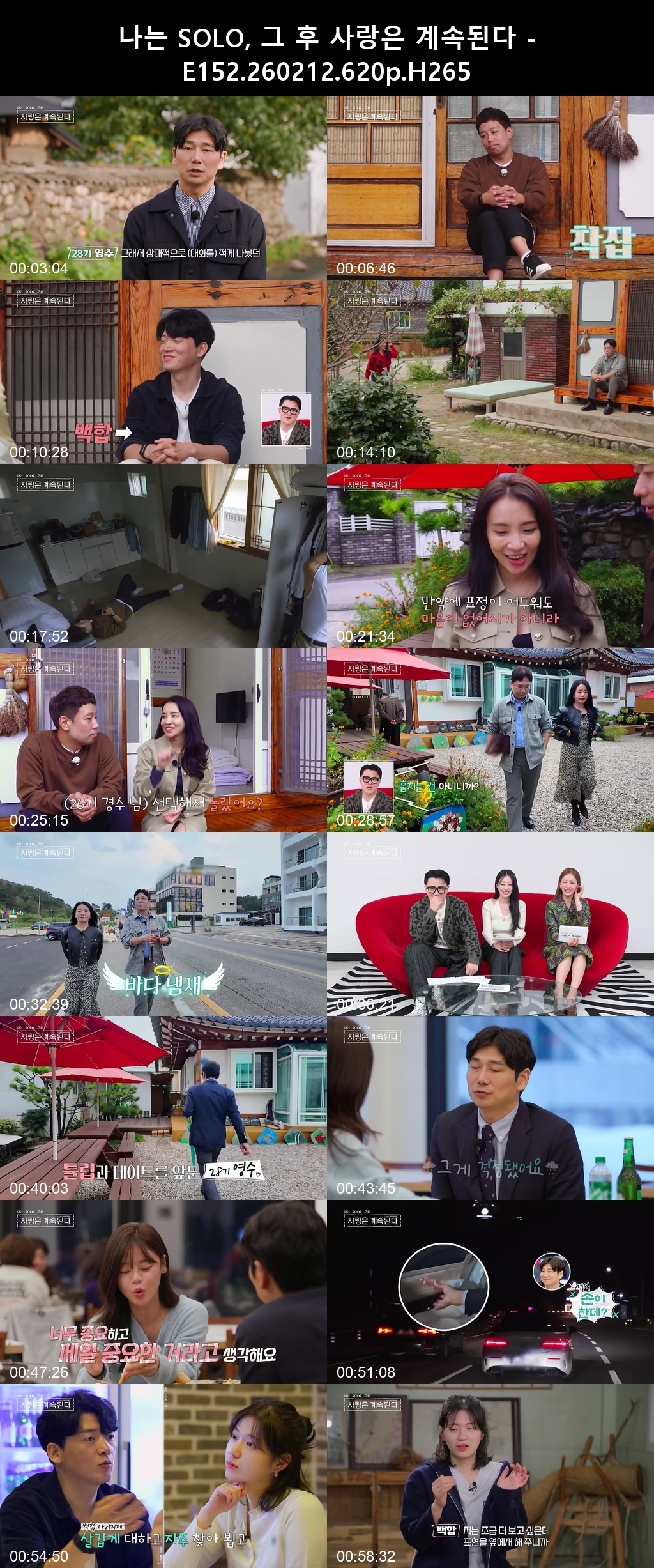 나는 SOLO 그 후 사랑은 계속된다 - E152 260212 620p H265 -Rite