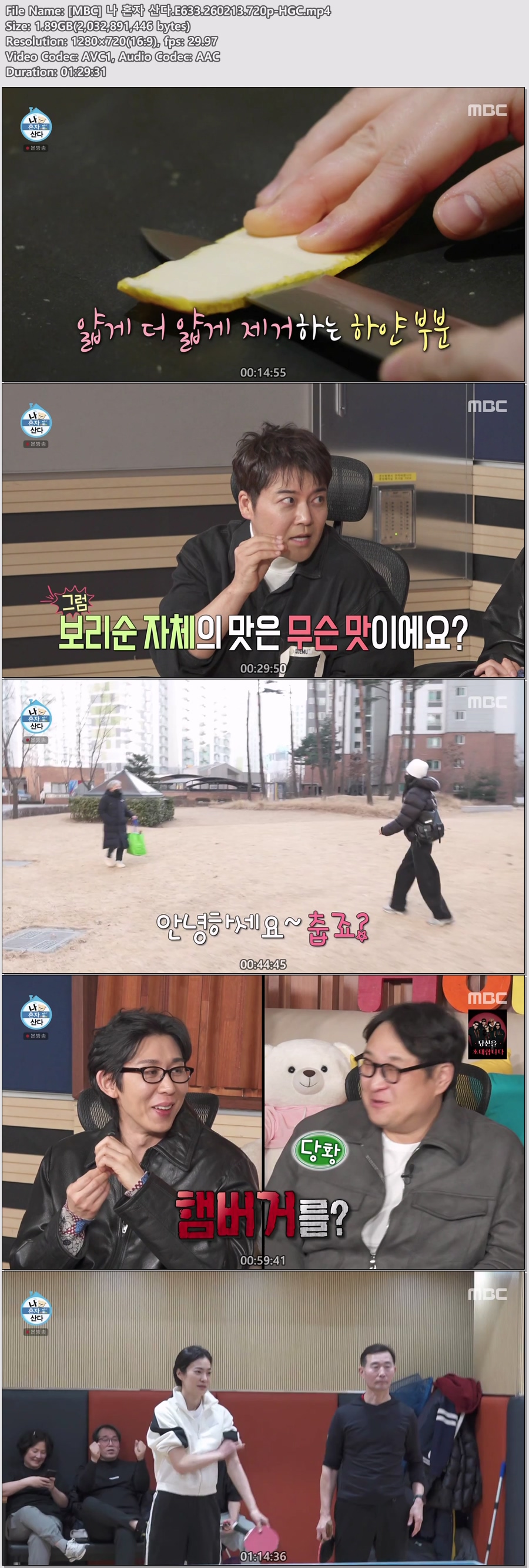 [MBC] 나 혼자 산다.E633.260213.720p-HGC