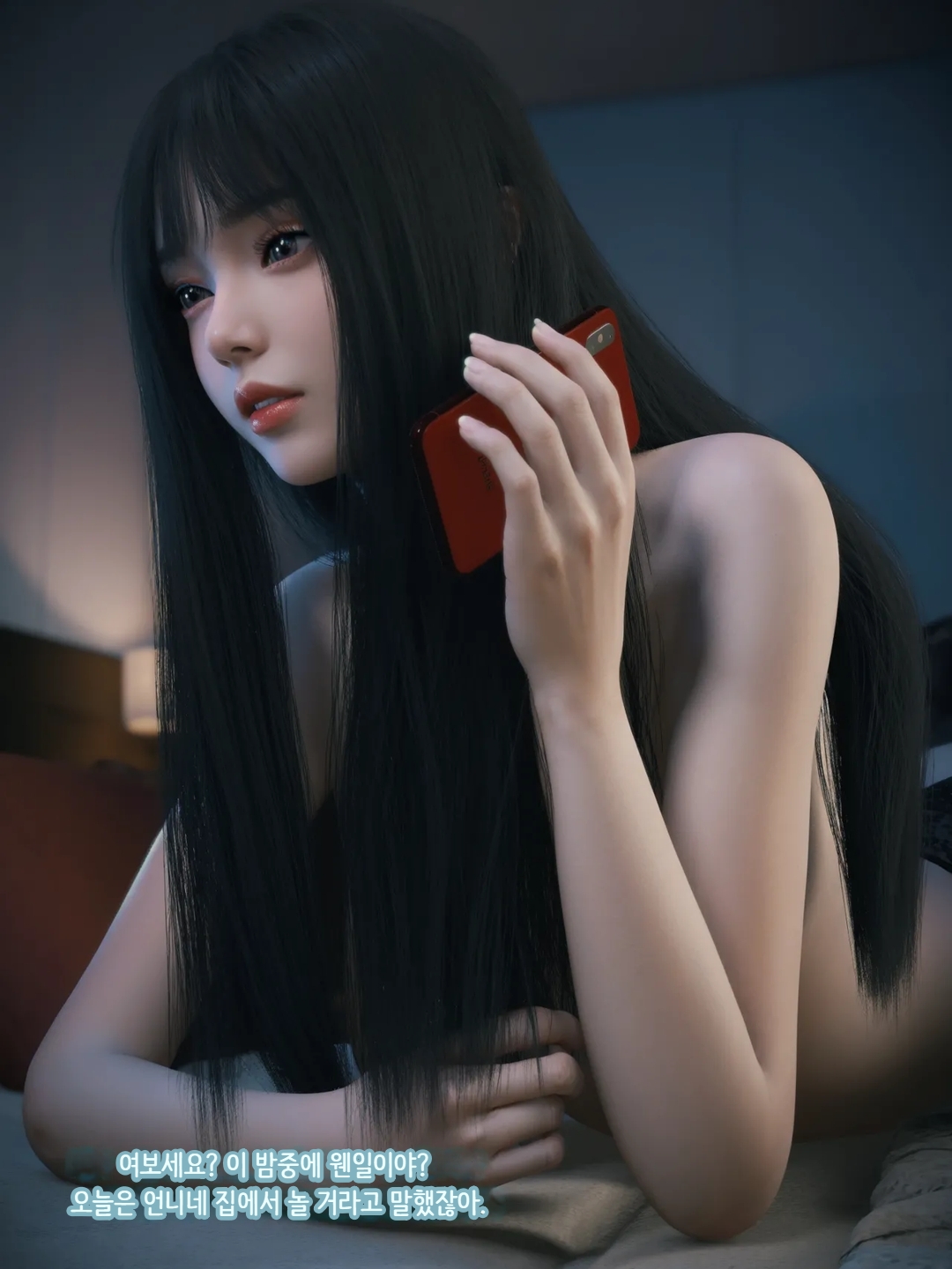 [풀컬] [448p] 서로 벌려대는 미녀들의 이야기 3D