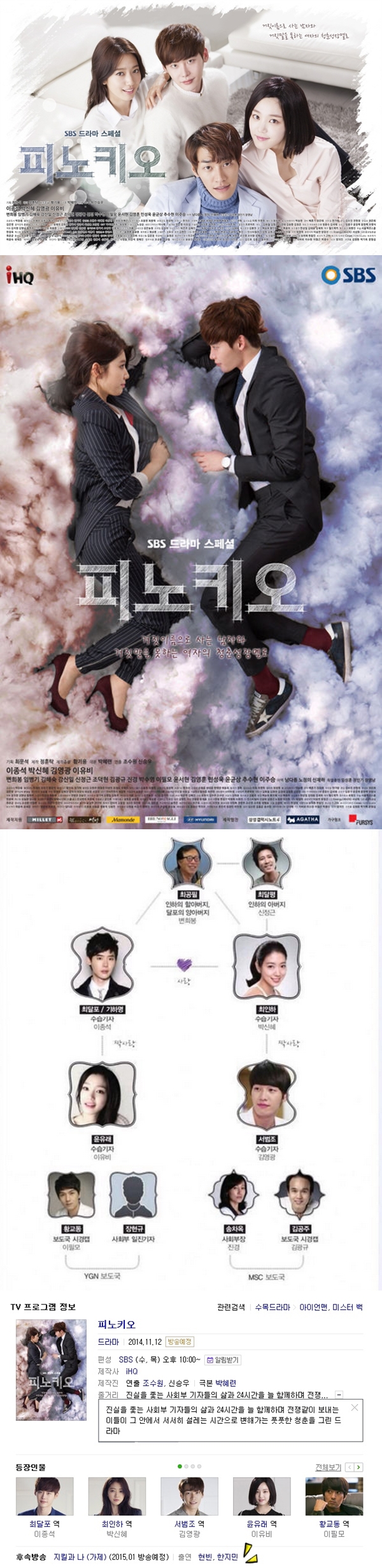 피노키오 이종석 박신혜 김영광 이유비 이필모