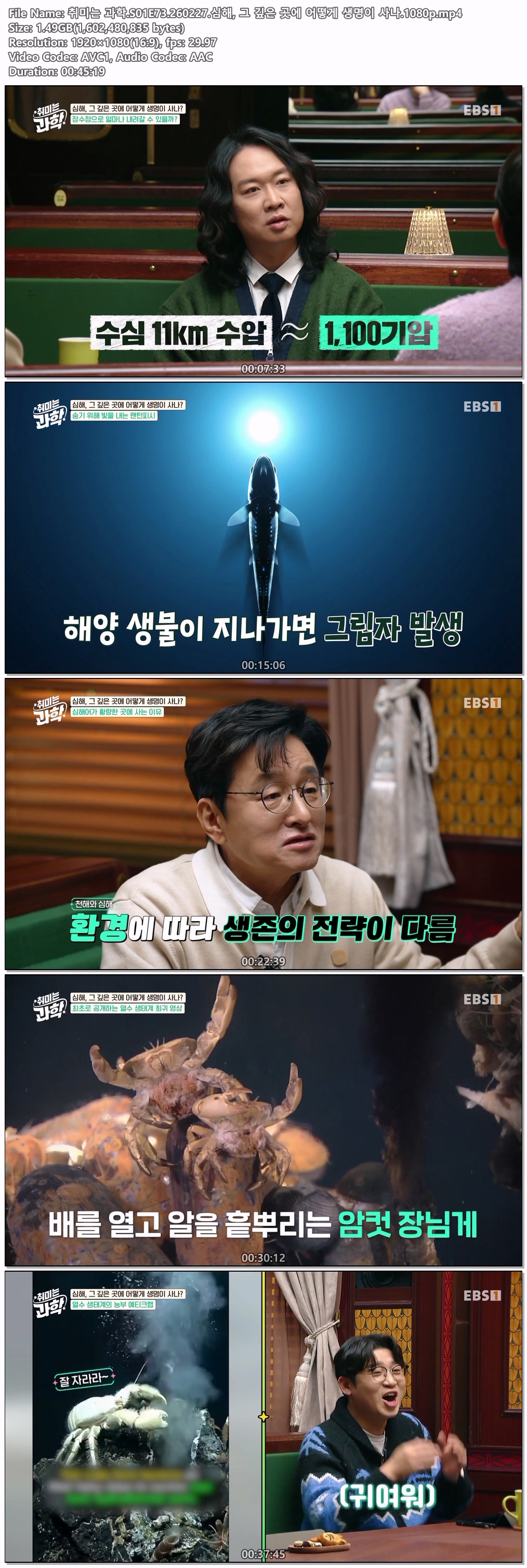 취미는 과학.S01E73.260227.심해, 그 깊은 곳에 어떻게 생명이 사나.1080p