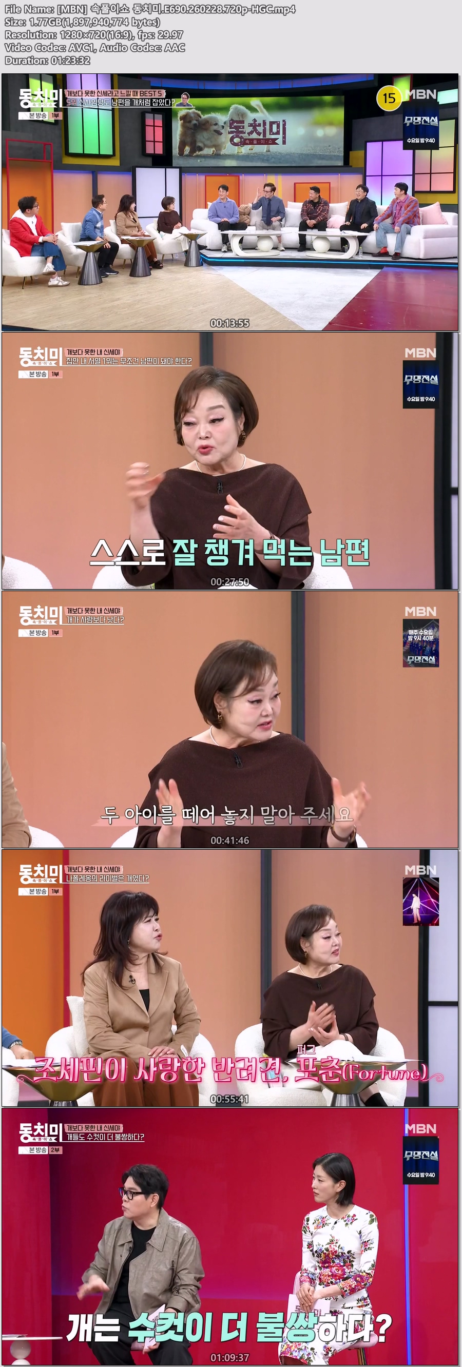 [MBN] 속풀이쇼 동치미.E690.260228.720p-HGC