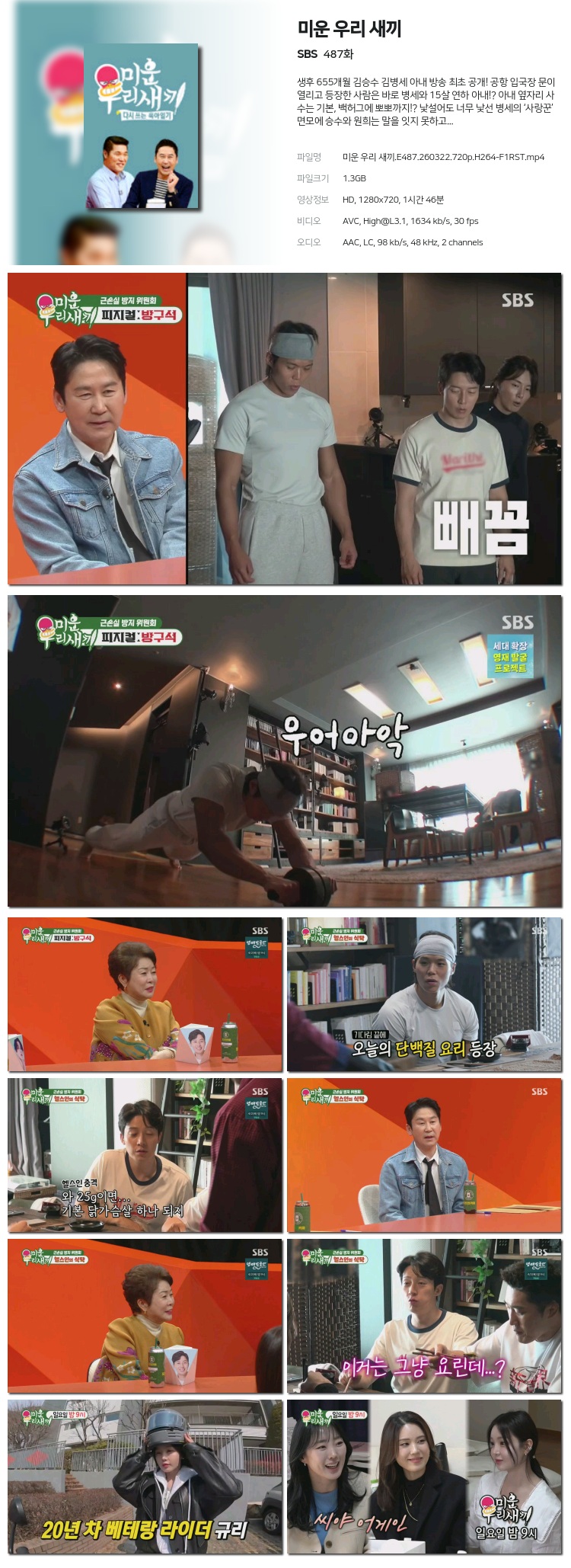 미운 우리 새끼.E487.260322.720p.H264-F1RST