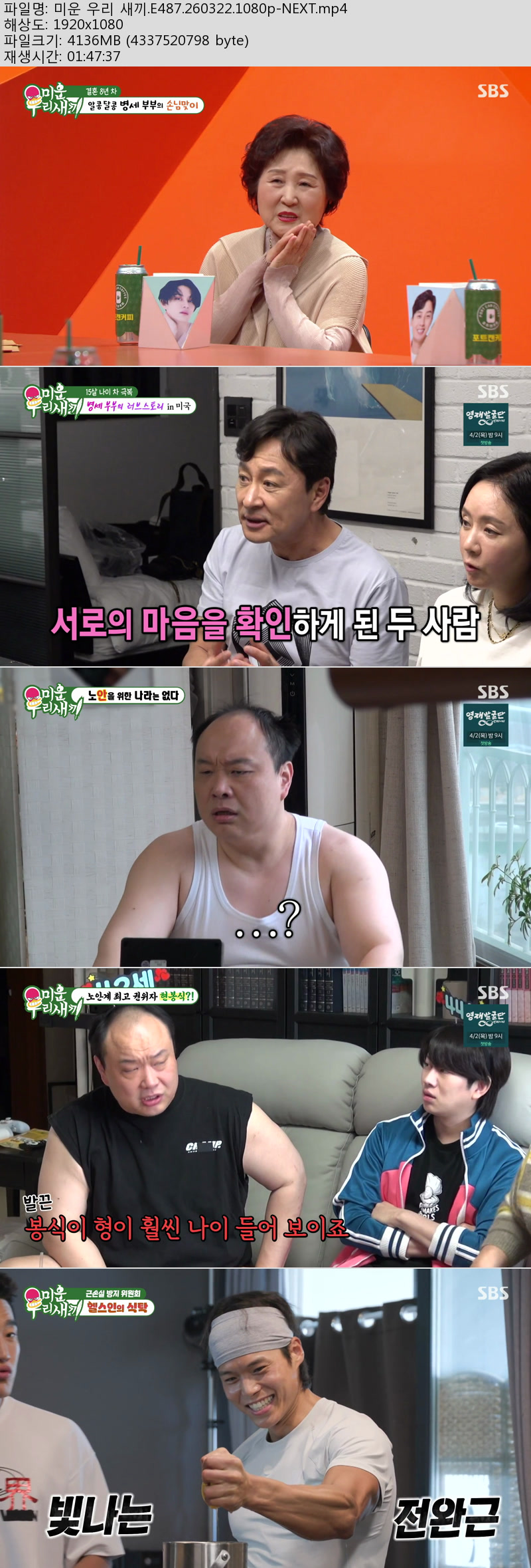 미운 우리 새끼.E487.260322.1080p-NEXT
