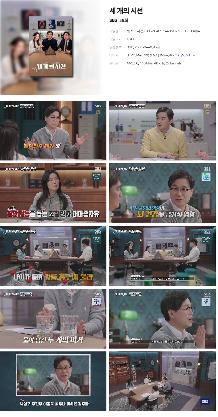 [SBS] 세 개의 시선.E39.260405.1440p.H265-F1RST