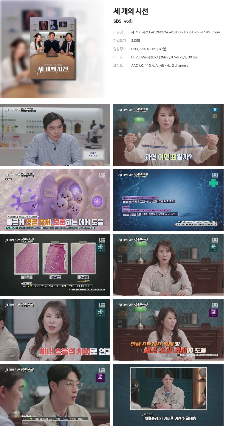 [SBS] 세 개의 시선.E46.260524.4K.UHD.2160p.H265-F1RST