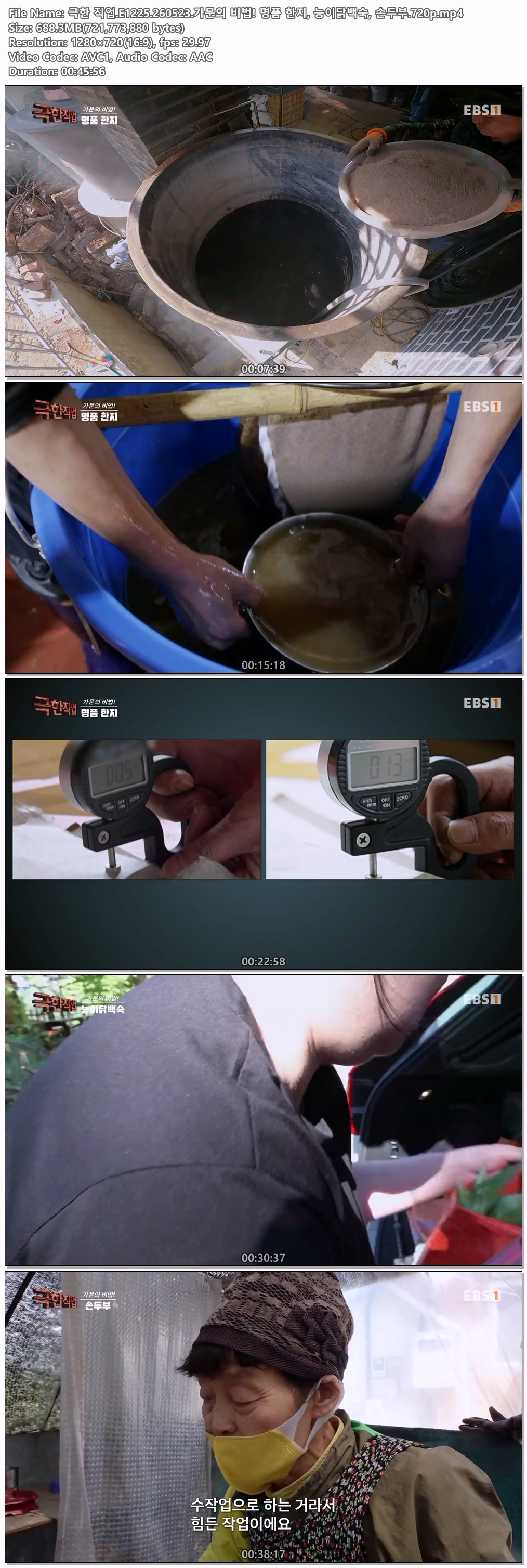 극한 직업.E1225.260523.가문의 비법! 명품 한지, 능이닭백숙, 손두부.720p