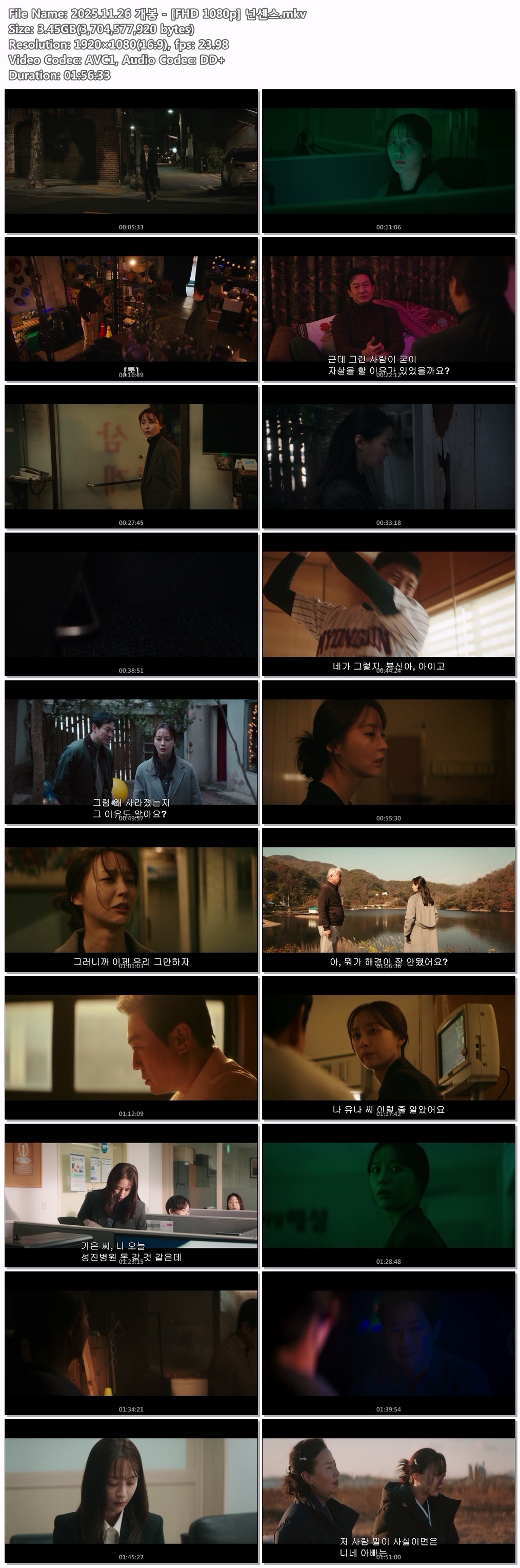 2025.11.26 개봉 - [FHD 1080p] 넌센스