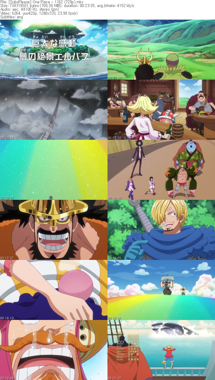 원피스 1162화 - ONE PIECE 1162 (1280x720 x264 AAC)