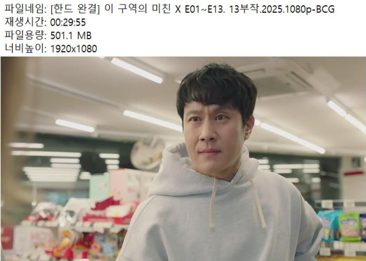 이 구역의 미친 X E01~E13 13부작 2025.1080p