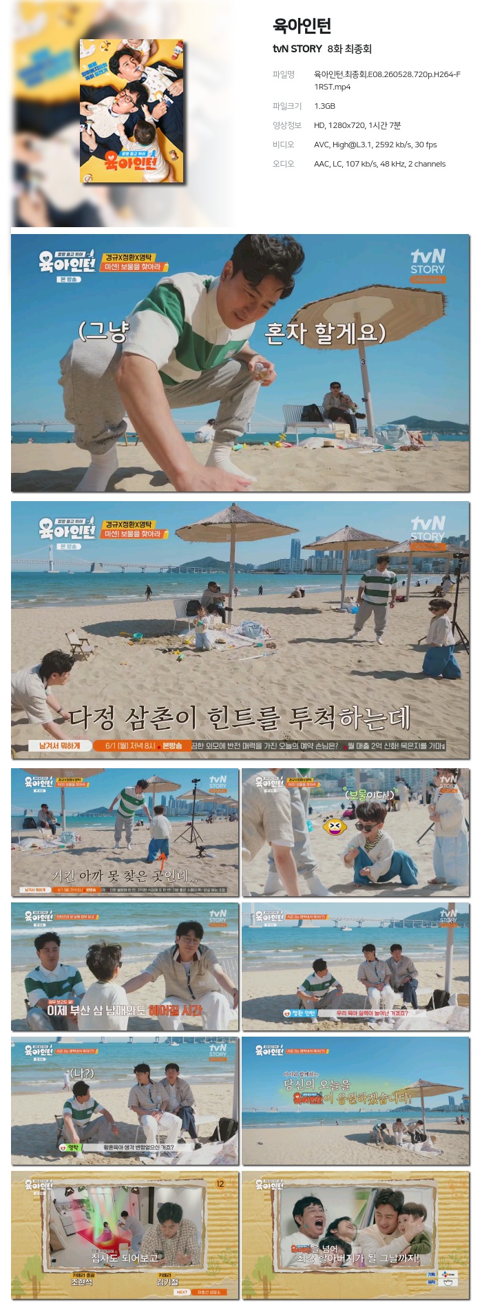 [tvN STORY] 육아인턴.E08.260528.720p.H264-F1RST 최종회