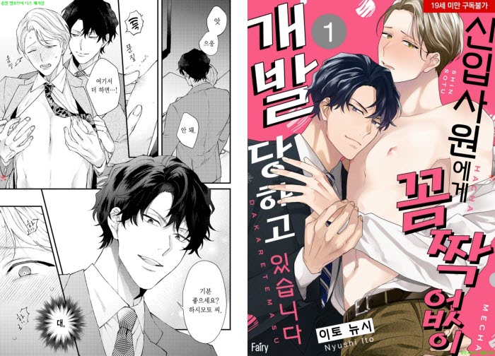 [BL만화] 이토 뉴시 - 신입사원에게 꼼짝없이 개발 당하고 있습니다[냥면]