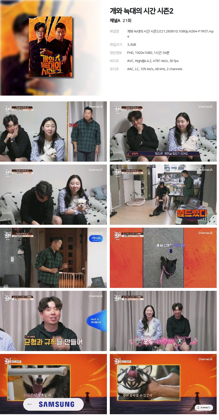 [채널A] 개와 늑대의 시간 시즌2.E21.260610.1080p.H264-F1RST