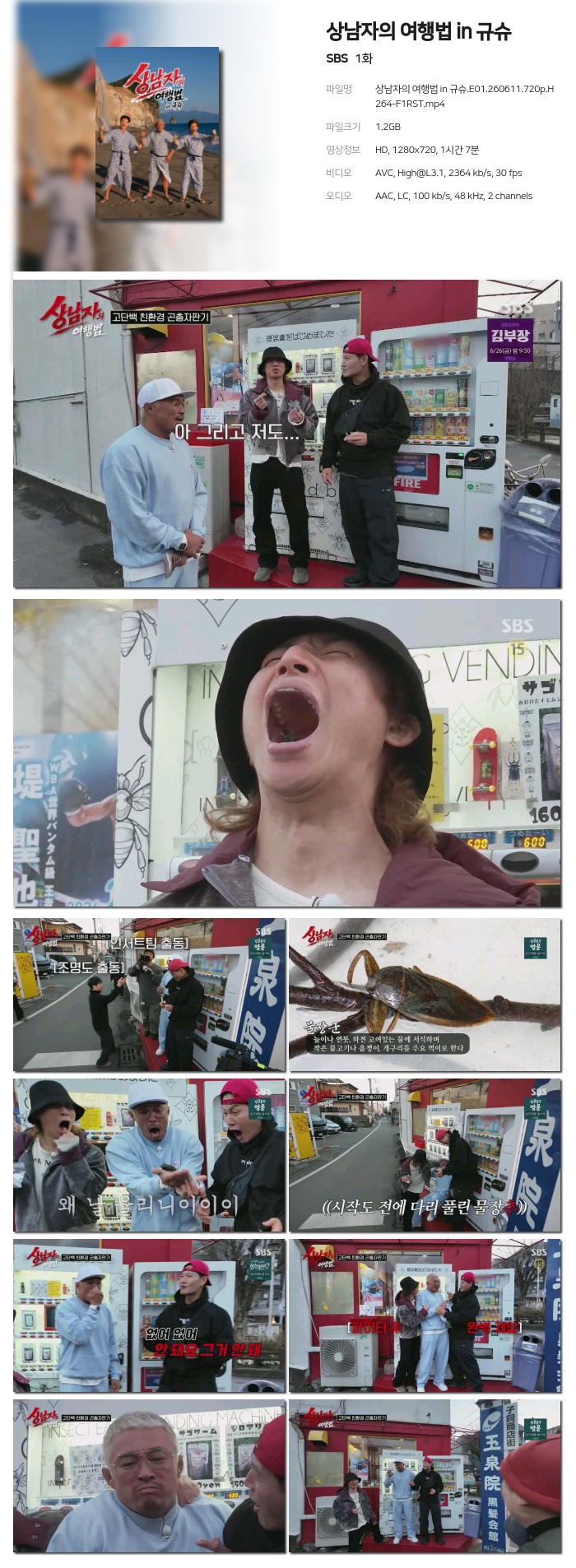 [SBS] 상남자의 여행법 in 규슈.E01.260611.720p.H264-F1RST